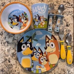 Kids Dinnerware Set - Bluey
